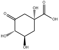 1,3β,4α-Trihydroxy-5-oxocyclohexane-1β-carboxylic acid Struktur
