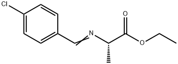 Alanine, N-[(4-chlorophenyl)methylene]-, ethyl ester Structure