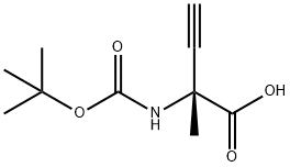 (Tert-Butoxy)Carbonyl Alpha-Methylthyl-D-Propargylglycine Structure