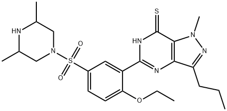 Thiodimethyl Sildenafil (Dimethylthiosildenafil) Structure