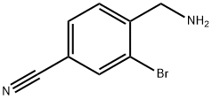4-(Aminomethyl)-3-bromobenzonitrile, 1261568-80-2, 结构式
