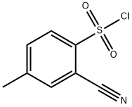 Benzenesulfonyl chloride, 2-cyano-4-methyl- Structure