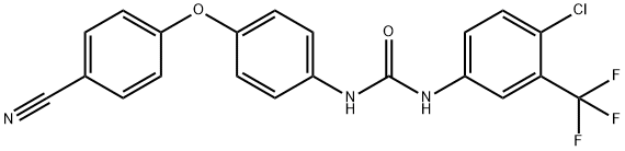 N-(3-{7-[(1,3-ジメチル-1H-ピラゾール-5-イル)アミノ]-1-メチル-2-オキソ-1H,2H,3H,4H-[1,3]ジアジノ[4,5-d]ピリミジン-3-イル}-4-メチルフェニル)-3-(トリフルオロメチル)ベンズアミド 化学構造式