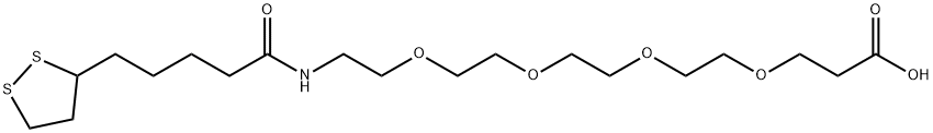 LIPOAMIDO-PEG4-COOH 结构式