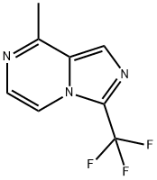 8-methyl-3-(trifluoromethyl)imidazo[1,5-a]pyrazine 结构式