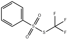 Benzenesulfonothioic acid, S-(trifluoromethyl) ester Structure