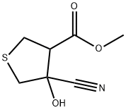3-Thiophenecarboxylic acid, 4-cyanotetrahydro-4-hydroxy-, methyl ester