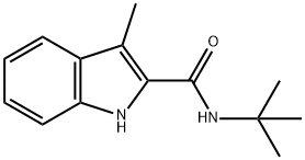 1H-Indole-2-carboxamide, N-(1,1-dimethylethyl)-3-methyl- Structure
