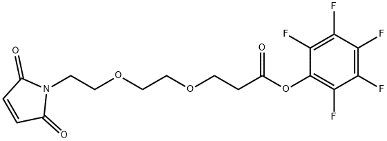 马来酰亚胺-二聚乙二醇-五氟苯酚酯, 1807512-47-5, 结构式
