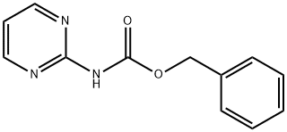 Carbamic acid, N-2-pyrimidinyl-, phenylmethyl ester Struktur