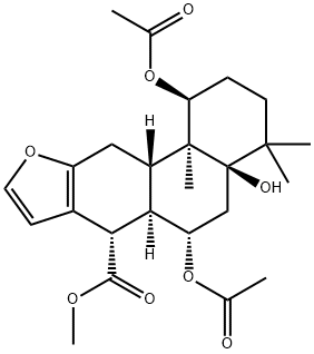 7-O-ACETYLBONDUCELLPIN C, 197781-86-5, 结构式