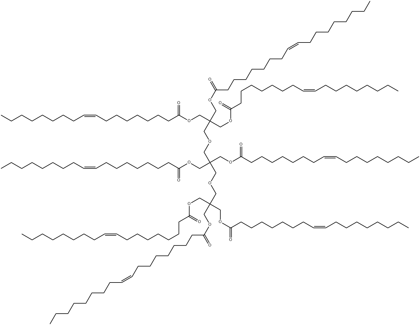 3,7-Dioxanonane-1,1,1,5,5,9,9,9-octakismethanol octakisoleate 结构式