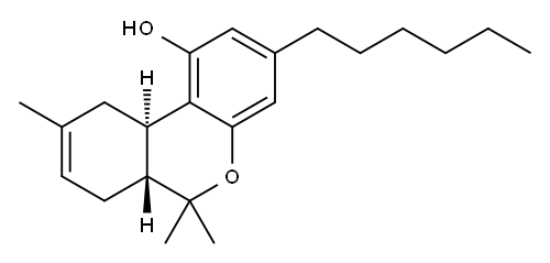 n-hexyl-delta-8-tetrahydrocannabinol 结构式