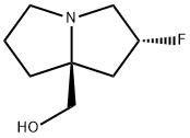 ((2R,7aS)-2-Fluorotetrahydro-1H-pyrrolizin-7a(5H)-yl)methanol Structure