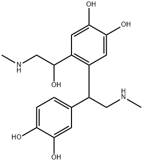 2-[3,4-Dihydroxy-α-[(methylamino)methyl]benzyl]-4,5-dihydroxy-α-[(methylamino)methyl]benzyl alcohol Structure