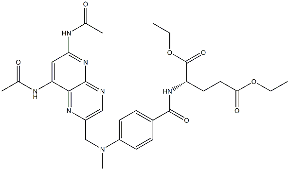 2-Glutamic Acid-N-[4-Methylamino Benzoyl]-Diethyl Ester Structure