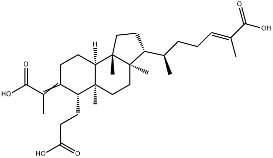 3,4-Secocucurbita-4,24-diene-3,26,29-trioic acid Structure