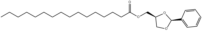 rel-Palmitic acid [(2S*)-2α*-phenyl-1,3-dioxolane]-4α*-ylmethyl ester Structure
