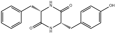 环(酪氨酸-苯丙氨酸)二肽 结构式