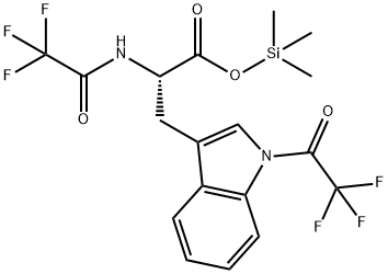 Nα,1-Bis(trifluoroacetyl)-L-tryptophan trimethylsilyl ester Struktur
