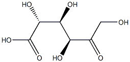 D-xylo-5-ヘキスロソン酸 化学構造式