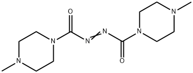 diazenedicarboxylic acid bis(N'-methylpiperazide) Struktur