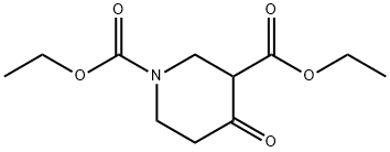 1,3-Piperidinedicarboxylic acid, 4-oxo-, 1,3-diethyl ester Structure