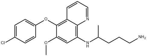 N^2-[5-(4-Chlorophenoxy)-6-methoxy-8-quinolinyl]-2,4-pentanediamine Structure