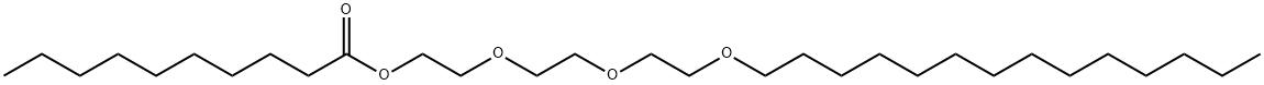 肉豆蔻醇聚醚-3 癸酸酯 结构式