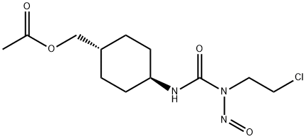 [(1α,4β)-4-[3-(2-Chloroethyl)-3-nitrosoureido]cyclohexyl]acetic acid methyl ester 结构式