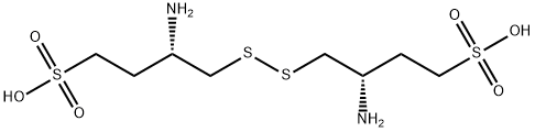(3S,3'S)-4,4'-disulfanediylbis(3-aMinobutane-1-sulfonic acid) Structure