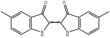 5,5'-ジメチル-Δ2,2'(3H,3'H)-ビ[1H-インドール]-3,3'-ジオン 化学構造式