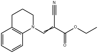 α-Cyano-3,4-dihydro-1(2H)-quinolineacrylic acid=ethyl Struktur
