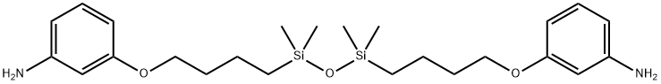3,3'-[(1,1,3,3-Tetramethyl-1,3-propanedisiloxanediyl)bis(4,1-butanediyloxy)]bis(benzenamine) Structure