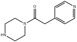 1-(piperazin-1-yl)-2-(pyridin-4-yl)ethan-1-one Struktur