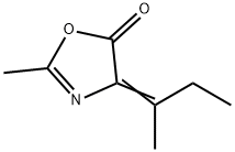 5(4H)-Oxazolone,2-methyl-4-(1-methylpropylidene)-(9CI) Structure