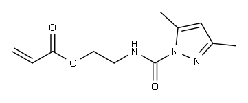 2-[(3,5-二甲基-1-H-吡唑基)羧氨基]乙基丙烯酸酯 日本昭和电工 AOI-BP, 885331-05-5, 结构式