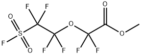 Acetic acid, 2,2-difluoro-2-[1,1,2,2-tetrafluoro-2-(fluorosulfonyl)ethoxy]-, methyl ester Structure