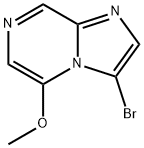 3-溴-5-甲氧基咪唑并[1,2-A]吡嗪, 91775-61-0, 结构式