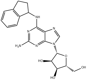 N(6)-(1-Indanyl)-2-aMinoadenosine Struktur