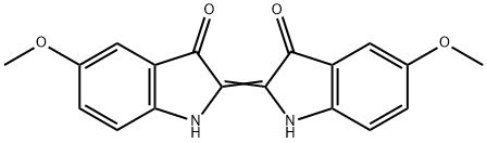 3H-Indol-3-one, 2-(1,3-dihydro-5-methoxy-3-oxo-2H-indol-2-ylidene)-1,2-dihydro-5-methoxy- Structure