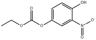 炭酸=エチル(4-ヒドロキシ-3-ニトロフェニル) 化学構造式