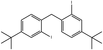 Benzene, 1,1'-methylenebis[4-(1,1-dimethylethyl)-2-iodo- Struktur