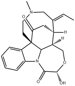 (4aR,6E)-6-Ethylidene-4a,5,6,7,8,9,10,14cα-octahydro-2-hydroxy-8-methyl-4H-5β,10aβ-ethano-3-oxa-8,14b-diazabenzo[a]cyclonon[cd]azulene-1,15(2H)-dione Structure