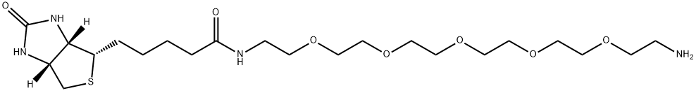 生物素-六聚乙二醇-氨基 结构式