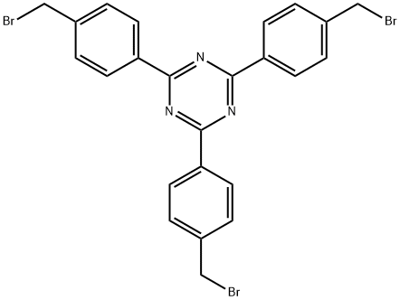 2,4,6-三(4-溴甲基苯基)-1,3,5-三嗪, 1169964-41-3, 结构式