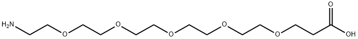 Amino-PEG5-acid Structure