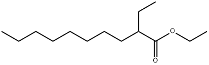 Decanoic acid, 2-ethyl-, ethyl ester Structure