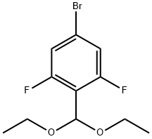 5-溴-2-二乙氧基甲基-1,3-二氟苯, 1206630-22-9, 结构式