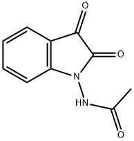 N-(2,3-二氧吲哚-1-基)乙酰胺, 123704-99-4, 结构式